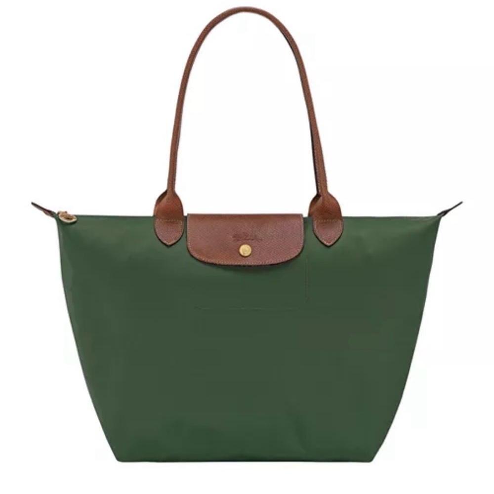 Longchamp Large Le Pliage British Green